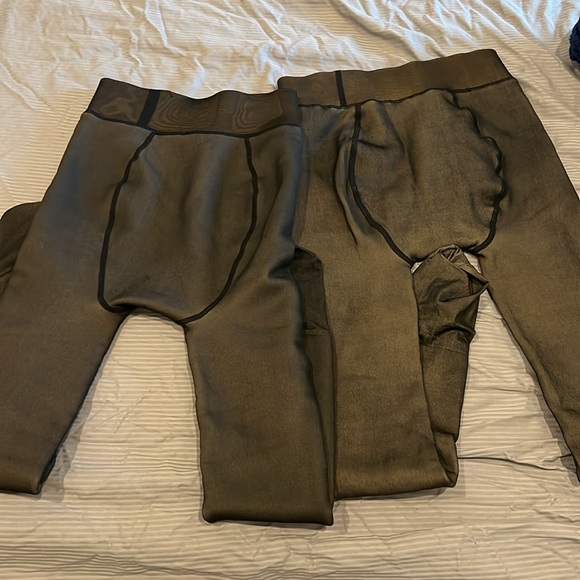 Fleece lined faux sheer winter tights - Picture 3 of 5